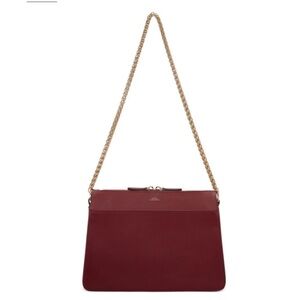 A.P.C. Ella Chain Burgundy/Red Bag RARE COLOR